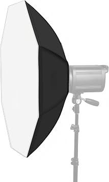 95cm/37.4 Inch Octagon Softbox with Bowens Mount Professional Photography Light Modifier for Portrait, Fashion & Product Shots - Portable Foldable Softbox for Studio Flash & Speedlite with Bag