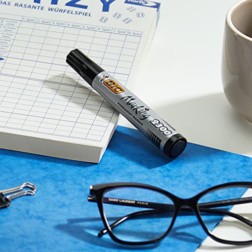 BIC Marking 2300 ECOlutions Permanent Markers - Black, Box of 12