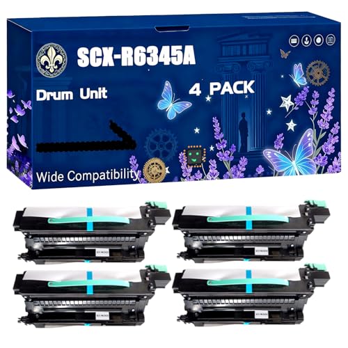 Compatible for Samsung SCX-R6345A SCX-6345N Printers, Drum Unit Black High Yield 60000 Pages, Printer Accessories (4 Pack Black)