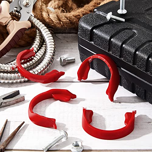 Tondiamo 2 Pcs Swivel C Clip Connector Vacuum Swivel C Clamp Dc41 Clip Connector Red Vacuum Replacement Parts Vacuum Extension C Cramp Wand Plastic Connector - Image 4