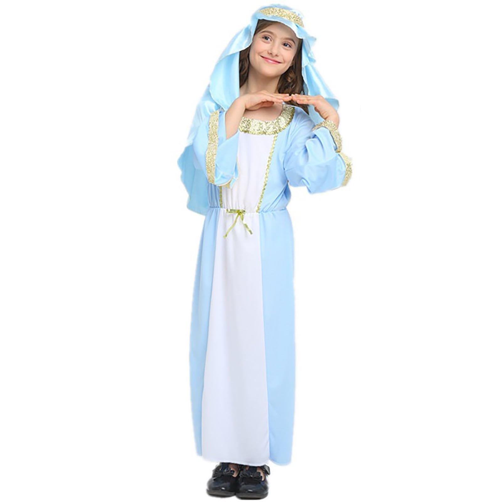 Generisch Mittelalterliches Kinderkostüm historische Spielkleidung für Mädchen -Anziehparty-Outfit Cosplay-Gewand