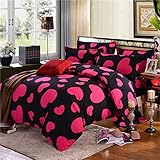 ❤【Elegante pero duradero】: artesanía en telas de alta calidad, buen punto de costura, tecnología activa de teñido e impresión, decora tu habitación a la perfección,cierre con botón oculto para mantener el edredón en su sitio. 【stranger stitch spiral romantica roja reversible rebaja madrid real rayas primavera canina fútbol niñas original online piece one ofertas dorado negra naranja sexy lunares londres london lobo】