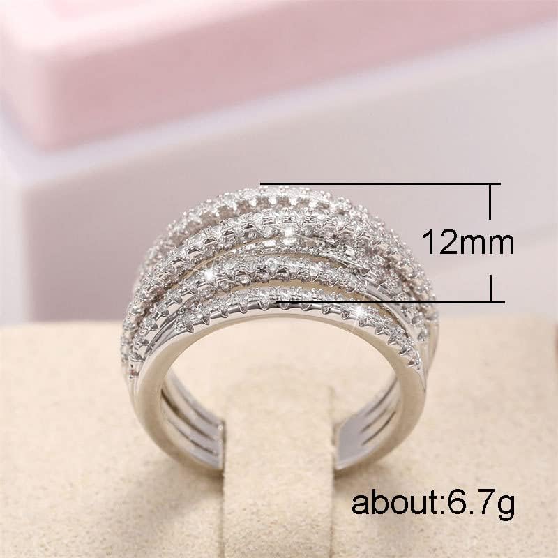 925 Sterling Silver Shiny Interleaved Surround Cubic Zirconia Rings Diamond Rings for Women Jewelry Findings Earring Backs Findings - Image 5