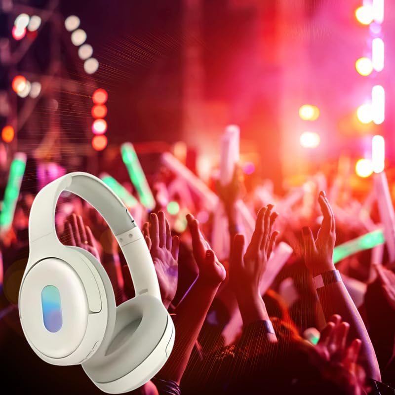 Image of 𝟏𝟓 𝐘𝐞𝐚𝐫𝐬 𝐖𝐚𝐫𝐫𝐚𝐧𝐭𝐲 Bluetooth Headphones with Comfort Cushion Over-Ear Design, Active Noise-Canceling, Deep Bass, Wireless, Long Battery Life for Music Lovers