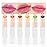 BINGBRUSH 6 Pcs Crystal Flower Jelly Color Changing Lipstick,Long Lasting Lip Care Moisturizer Lip Balm Magic Color Change Lip Gloss Lip Tint Stain Matte Makeup Lipstick (6 Pcs 01-06)