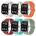 SenMore 6 Cinturini per Amazfit GTS / GTS 2 mini, Cinturino Sportivo Sostitutivo in Silicone da 20 mm per Amazfit Bip / Amazfit Bip Lite / Amazfit GTR 42mm / Samsung Galaxy Watch Active 2, ect