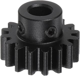 HARFINGTON Step Spur Pinion Gear 5mm Inner Aperture 16T 1 Module Aluminum Spur Diff Differential Motor Gear RC Replacement Parts