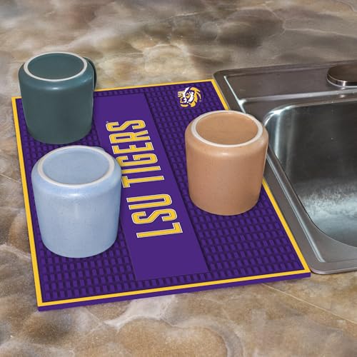 Rico Industries NCAA LSU Tigers 12" x 18" PVC Heavy Duty/Thick Home Décor/Kitchen/Bar Mat by Rico Industries - Image 3
