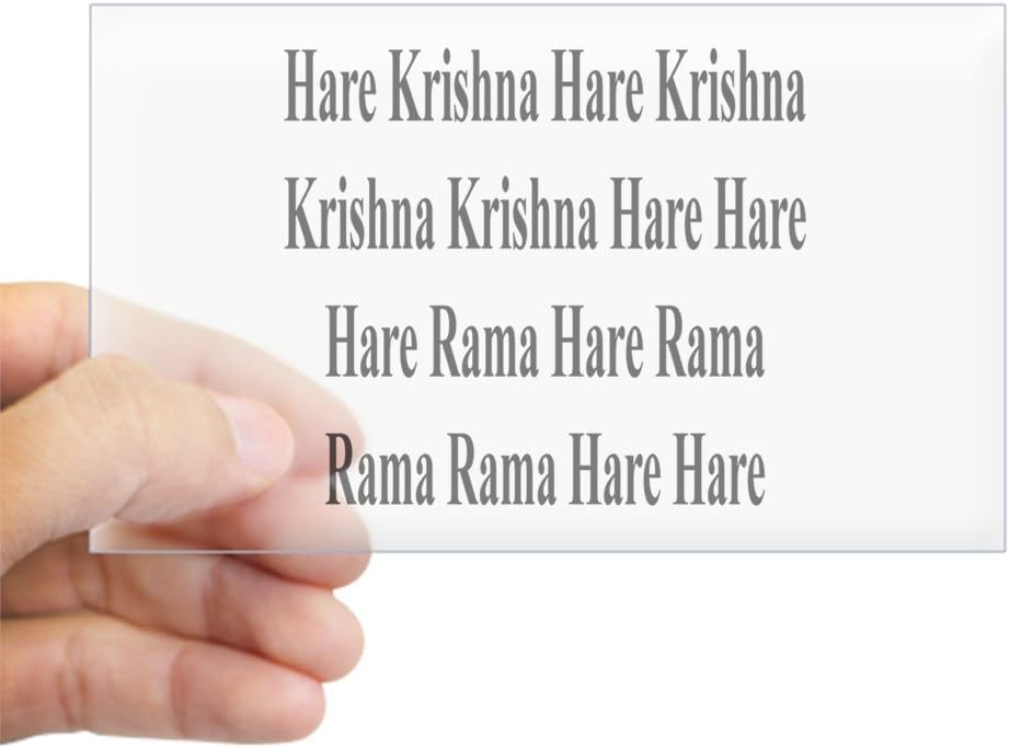 CafePress - HARE KRISHNA MANTRA Rectangle Sticker - Rectangle Bumper Sticker Car Decal