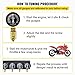 VEVOR Fuel Vacuum Carburetor Synchronize Tool Kit Fuel Vacuum Carburetor Synchronizer carb sync Gauge Set with Rubber Hose