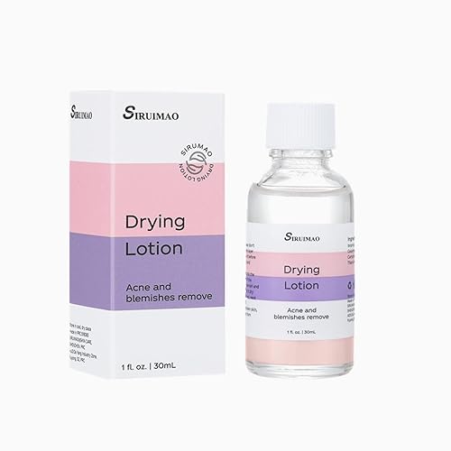 SIRUIMAO Loción de secado de acné Stubborn (1 onza), tratamiento de manchas de acné y acné para cara y cuerpo, tratamiento de manchas de loción de