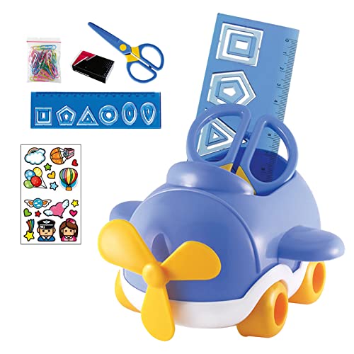 Dohe Children's Desk Set – Blue Airplane2