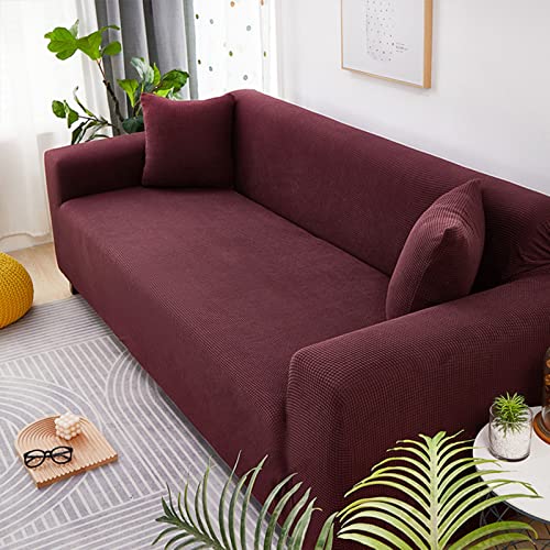 Housse de canapé jacquard 4 places extensible | Protection universelle - 2