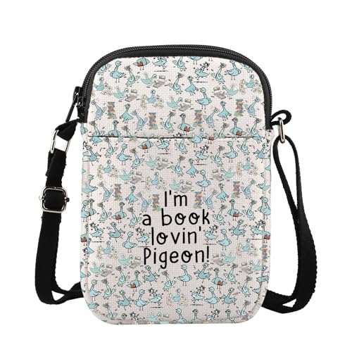 G2TUP Pigeon Crossbody Bag Pigeon Books Gifts I'm A Book Lovin' Pigeon Gifts Pigeon Teacher Shoulder Bag