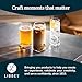 Libbey Classic Can XL Set of Drinking Glasses, Iced Coffee Cups Set of 4, 20 Oz, Dishwasher Safe Glass Beer Cups for Beverages and Cocktails