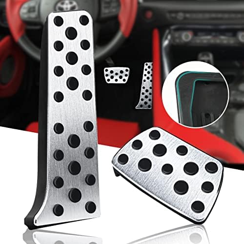 Car Pedal Upgrade Covers AT Car Pedals For Toyota Camry Highlander Land Cruiser Fortuner For No Drill Pedal Installation