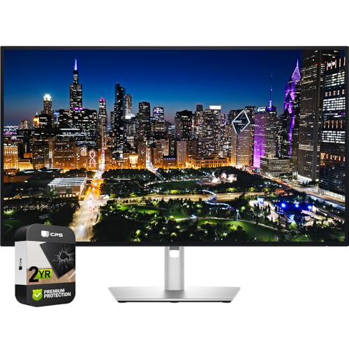 Dell DELL-U3225QE UltraSharp 32 inch 4K UHD 120Hz 16:9 IPS Black Monitor Bundle with 2 YR CPS Enhanced Protection Pack