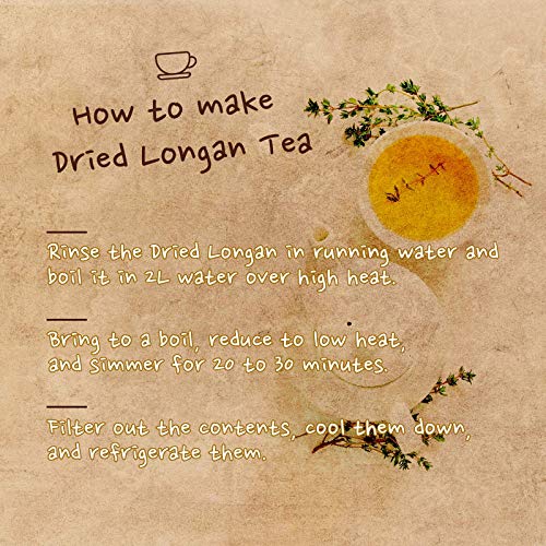 Farmer Queen Natural Dried Longan 100% fruit Meat / Dimocarpus longan Loureiro / 桂圆干 龙眼干 / 용안육 8oz (227g)
