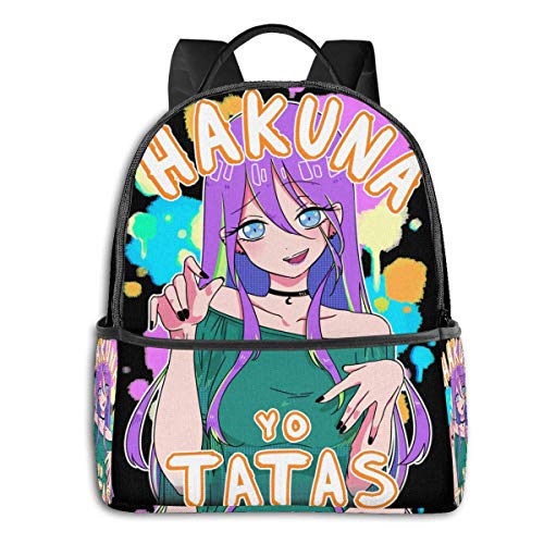 XCNGG Anime Hakuna Yo Tatas  Tipo 4  Mochila Escolar clásica para Estudiantes Ciclismo