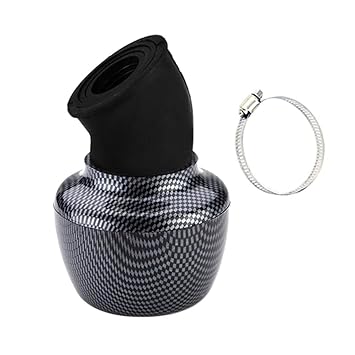MYADDICTION 24-48mm Air Cleaner Intake Filter for Bobber Chopper Cruiser Carbon Fiber