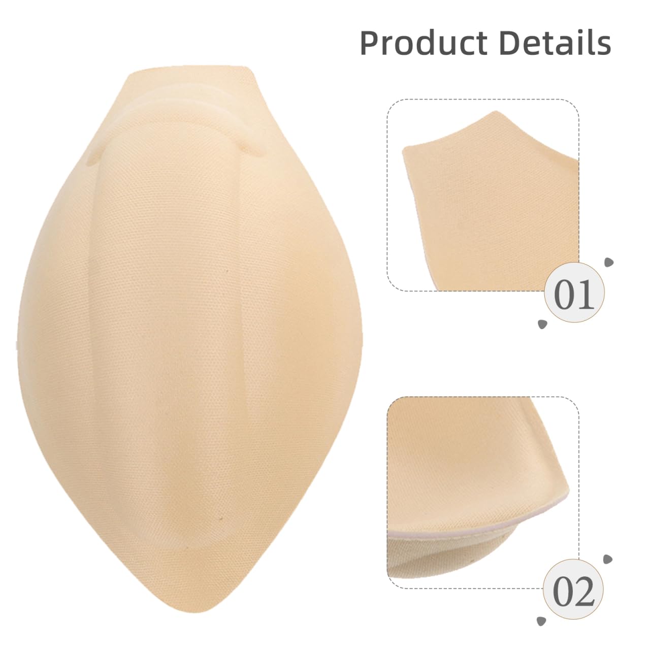 VALICLUD Lot De 2 Coussins ÉPonge Pour Sous-VêTements Homme Slip Rehausseur Confortable Taille Unique Protection Et Agrandissement Portable LéGer
