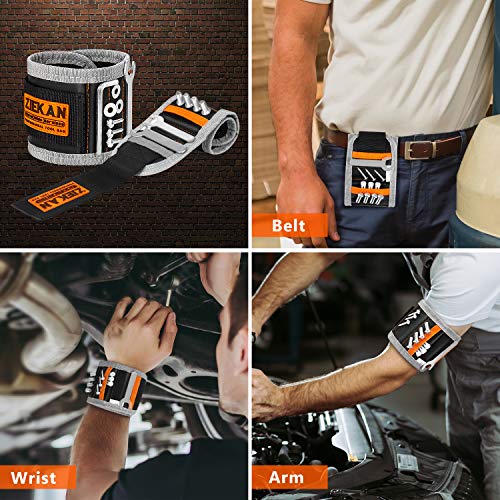 Koxly Magnetic Wristband Adjustable Wrist Band Organizer Tool Belts Holder for Holding Screws, Nails, Drill Bits, Unique Magnet Tools Gifts for Men, Women, Father, Dad, Husband, Boyfriend, Handyman - Thumbnail 6