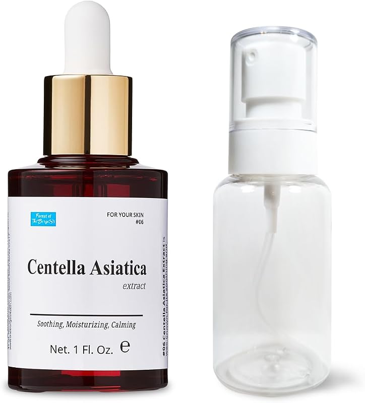 Extrato de Centella Asiatica FOREST OF THE BORGES'S com conta-gotas e frasco spray vazio, 30 mL