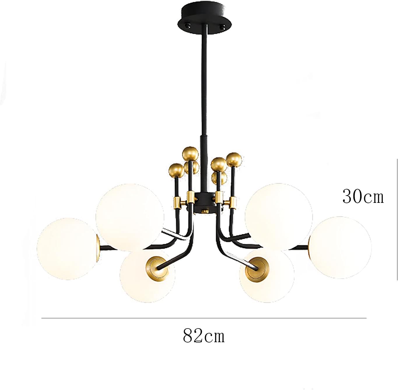 モダンシャンデリア 4灯 ホワイト/ブラック モダンシャンデリア 4灯 ホワイト/ブラック モダン シーリングライト