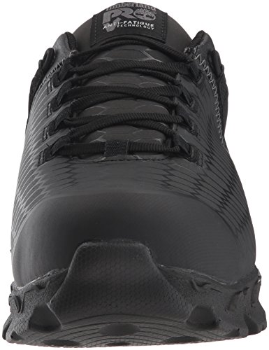Timberland PRO Men's Powertrain Sport Alloy Safety Toe Static Dissipative Industrial Athletic Work Shoe, Black EverGuard Leather, 12 M2