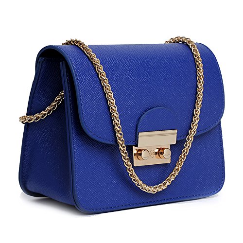 Women Crossbody Bag Chain Shoulder Handbag Leather Clutch Purse With Strap Mini Size