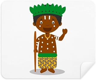 Black Congo Cartoon Cleaning Cloth Screen Cleaner 2pcs Suede Fabric