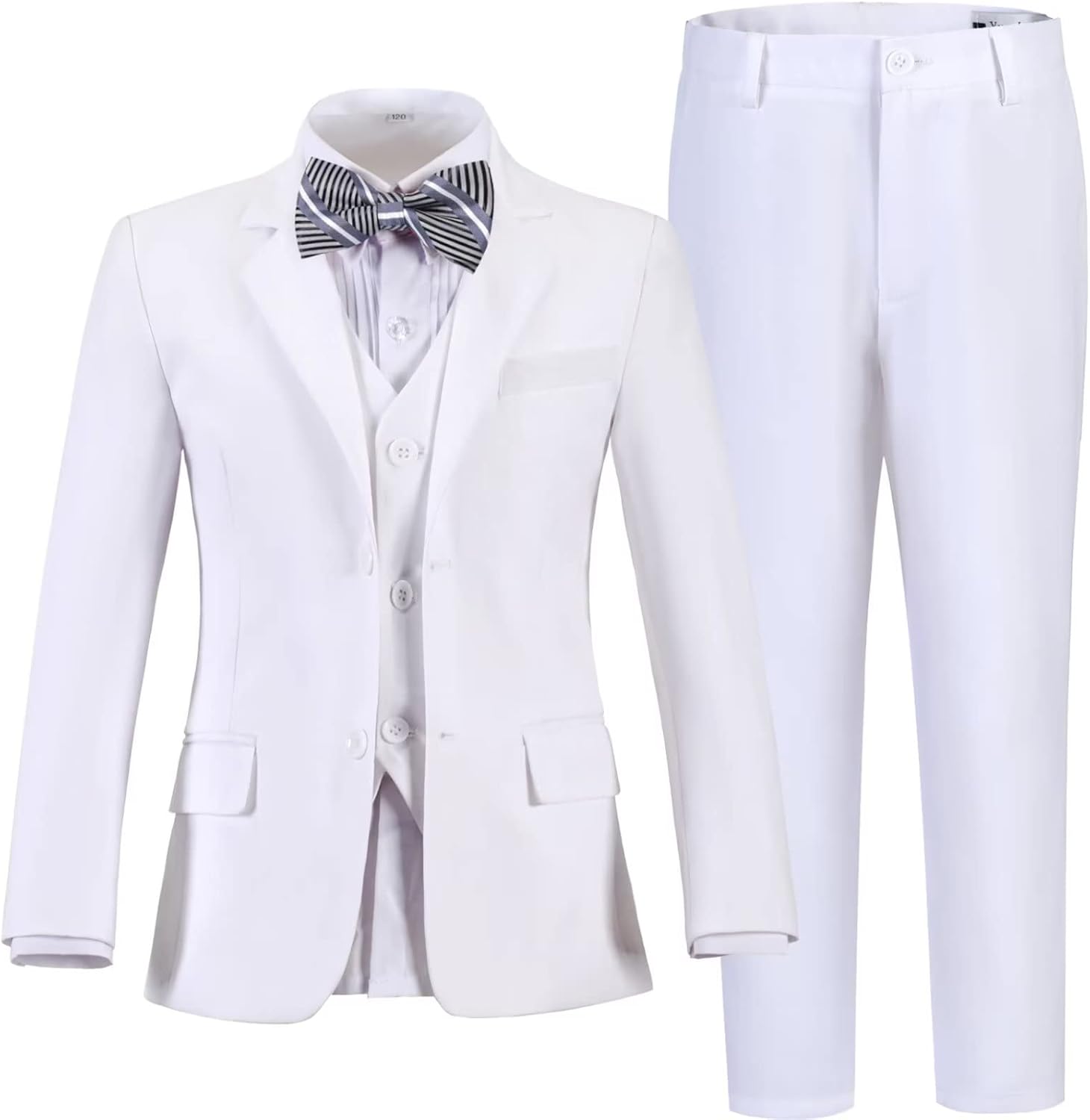 Boys Suits Slim Fit Toddler Tuxedo Suit Set for Teen Boys Communion Dress Clothes Kids Wedding Ring Bearer Outfit