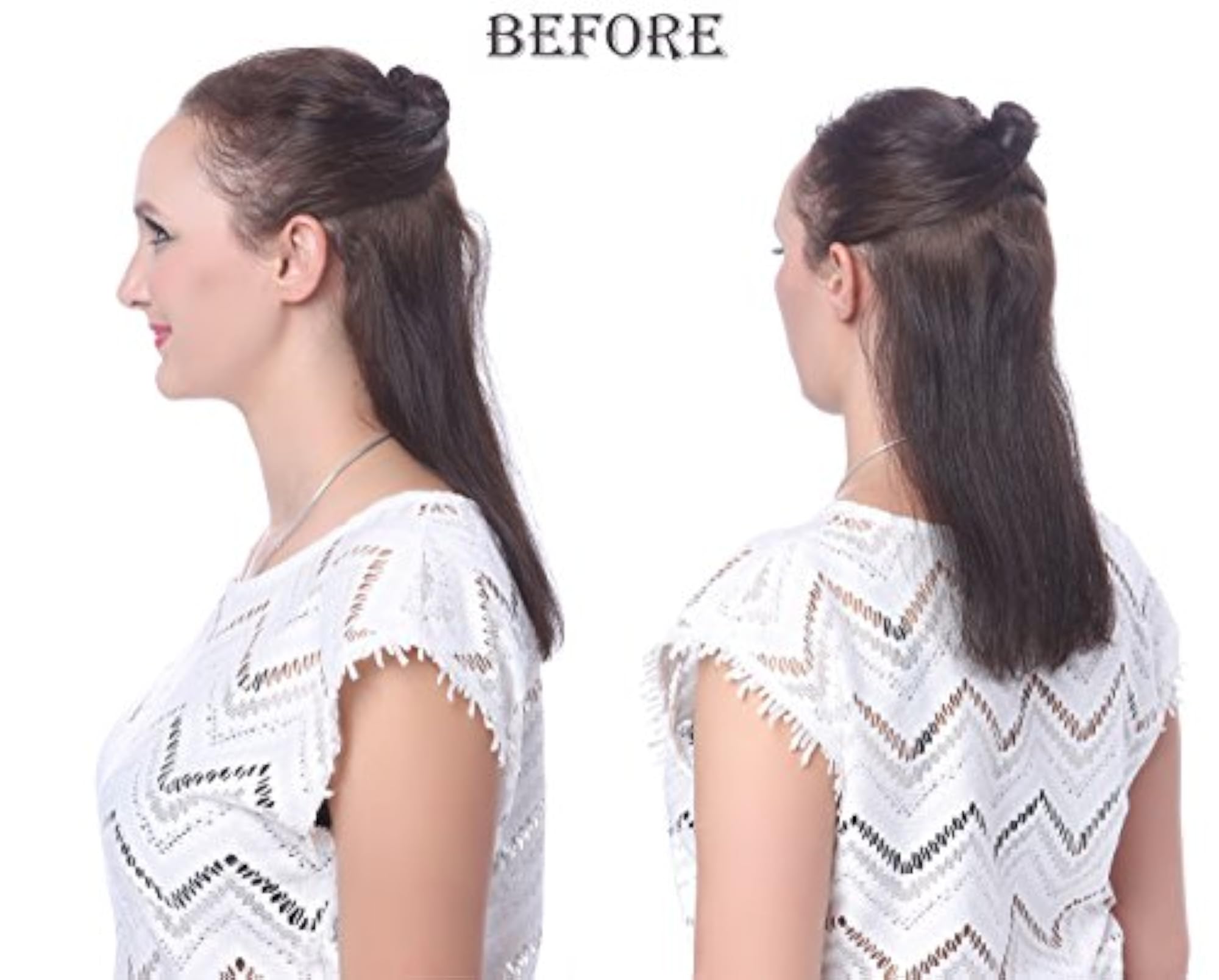 Synthetic Clip On Messy Hair Bun Extension for Women