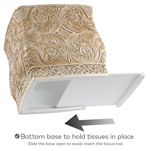 image for Creative Scents Square Tissue Box Cover – Decorative Bathroom Tissue
