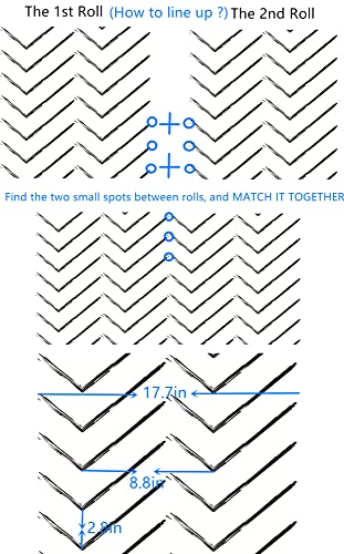 Practicalws Black And White Wallpaper 17.7'' × 157.4'' And White Wallpaper 15.7" X118'' #TOP6