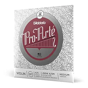 D'Addario J56W 4/4M Pro-Arte Medium Tension Violin String Set