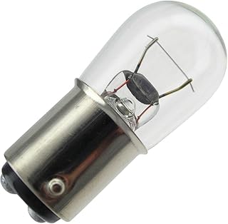 210 Miniature Light Bulb, 6.5 Volts, BA15D Base, (10 Pack)