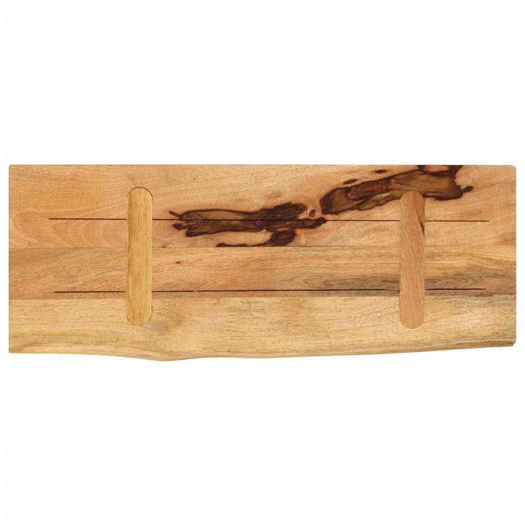 Tablero de mesa de 70 x 20 x 3,8 cm, madera maciza de mango con