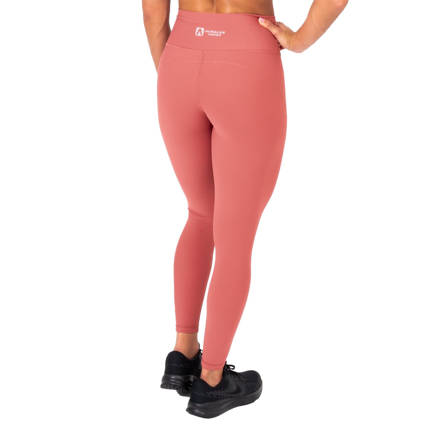 Mallas Deporte Mujer, Largas AuraLux II Tights Core Rose Pink, de Cintura Alta, con Lycra AuraLux, Gran Adaptación al Cuerpo, Costura Plana y sin Roces