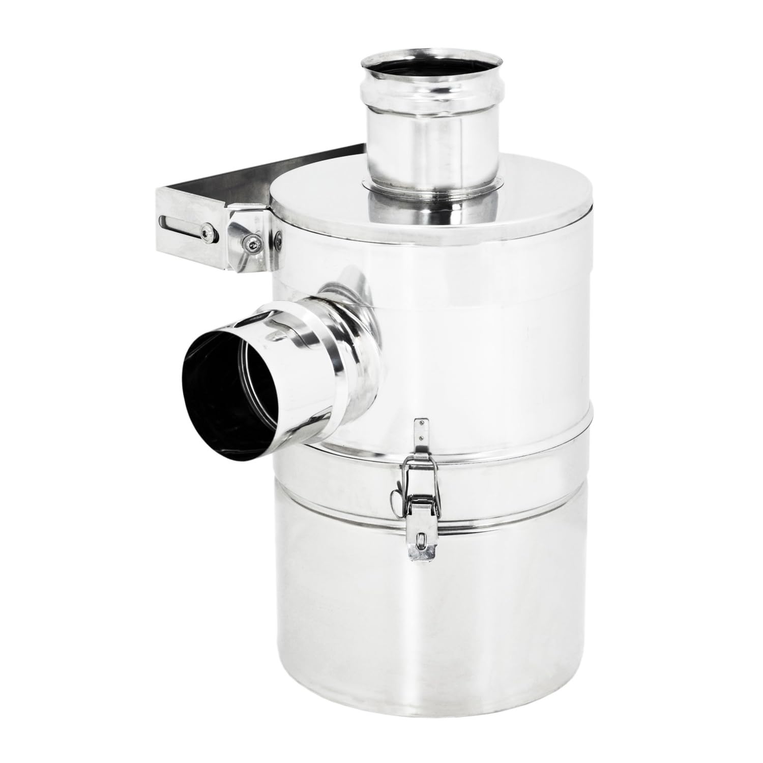 ALLINOX Kit Abbattitore di Fuliggine Ad Acqua Per Stufa a Pellet Filtrazione Efficace Riduzione Fumo e Polveri Sottili MADE IN ITALY (DN 100)