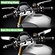 Motorrad-Rückspiegel, verstellbar, um 360 ° drehbar, Stealth-Wind-Seitenspiegel, kompatibel mit Kawasaki Z400 Z650 Z900 Z1000 Duke 125 200 250 390 690 790 1290 usw (8 mm, 10 mm)