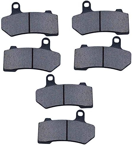 AHL Semi-metallic Front & Rear Brake Pads Set for Harley Touring FLHX Street Glide 2008-2015 Touring FLHTCU Ultra Classic Electra Glide 2008-2015