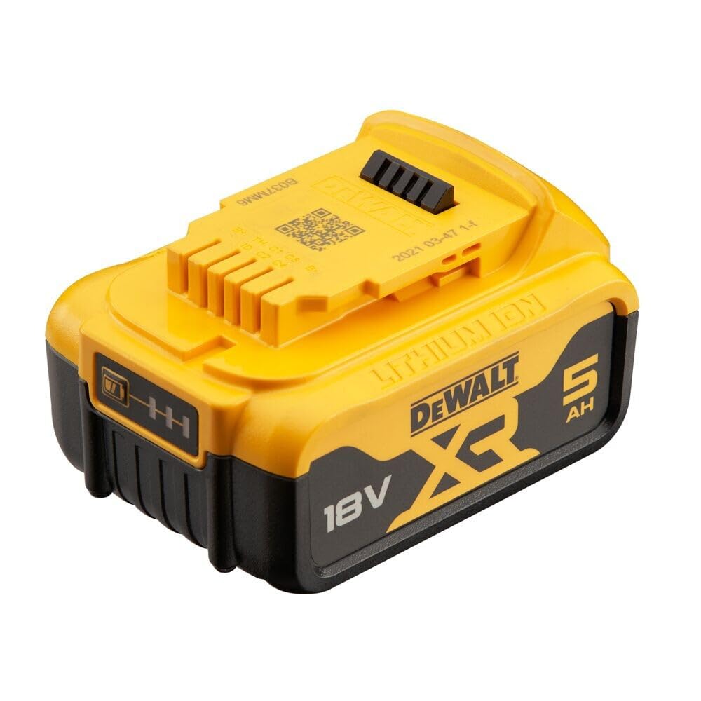 DEWALT Batería de Iones de Litio DCB184 XR, 5 Ah, 18 V, 65 cm x 46 cm x 12 cm