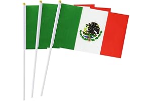 Mexican Miniature Handheld Flags