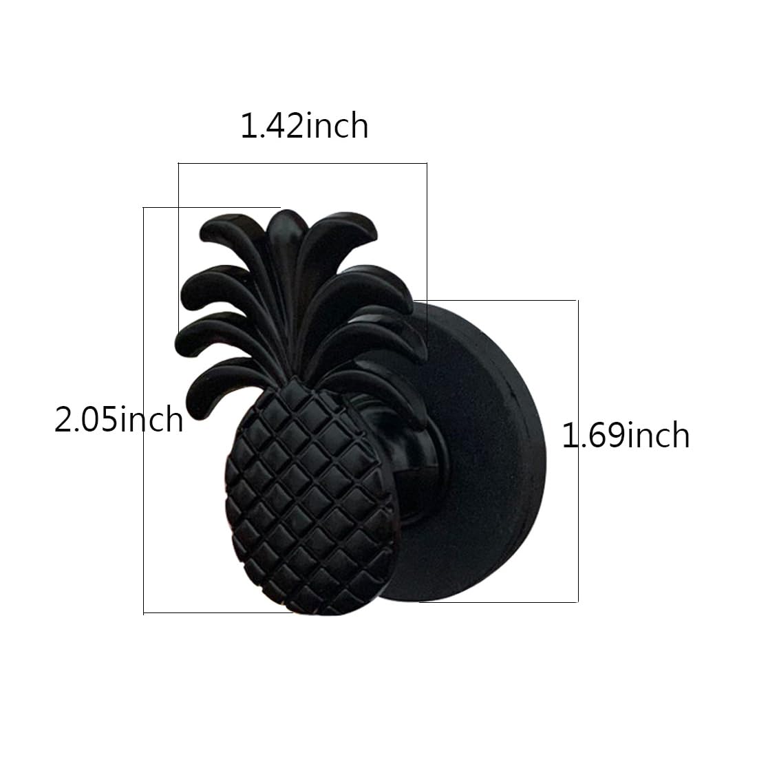 ZH-ZHENGHENG Pineapple Magnet Hook,Magnetic Hooks, Metal Magnetic Hanger for Grill, Fridge, Kitchen 4 Pcs