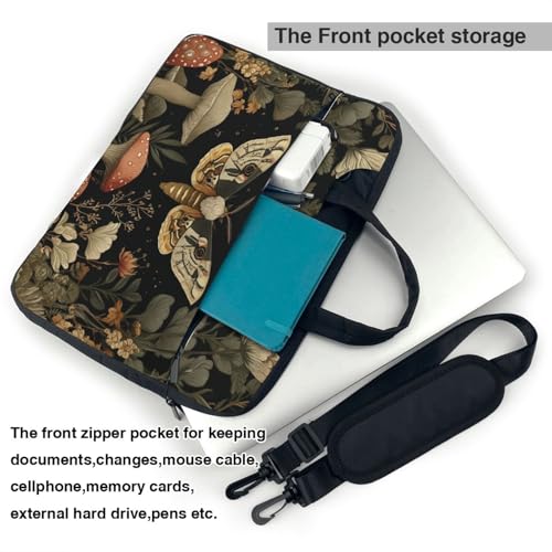 Maletín para portátil impermeable con diseño floral 13 pulg miniatura 6