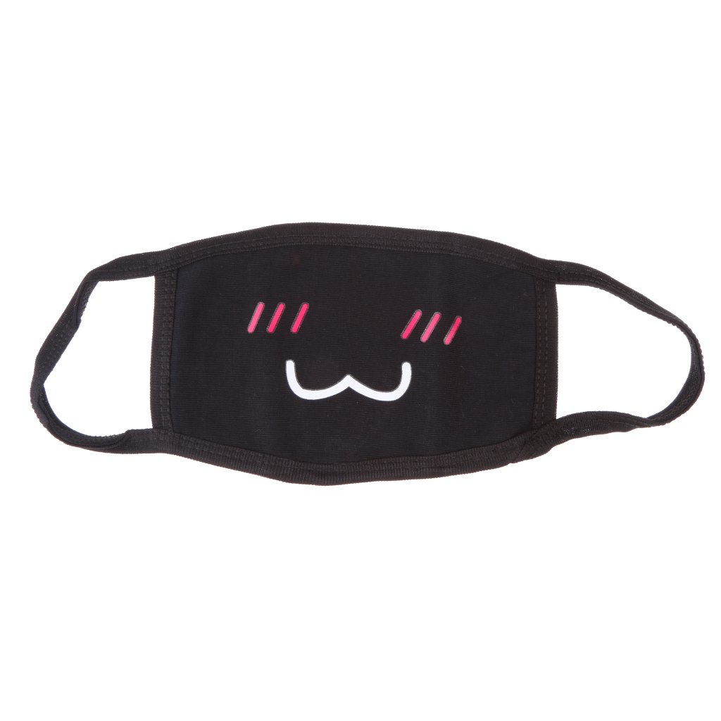 atorse ATORSE™ Unisex Antidust Mask Muffle Mask Cute Kaomoji Emoticon Mouth Mask Shy Mouth-picture-25