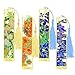 4pcs Metal Bookmarks with Tassel, Golden Van Gogh Monet Oil Painting Theme Cute Hollow Book Markers for Reading Women, Men, Kids, Book Lovers, Reading Accessories Gifts for Book Lovers