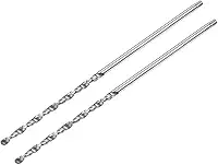Brocas de carboneto sólido, brocas de carboneto de tungstênio C2/K20 de 1 mm, ferramenta de perfuração de haste reta para aço inoxidável, alumínio, ferro, metal, plástico, 2 peças