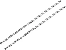 Brocas de carboneto sólido, brocas de carboneto de tungstênio C2/K20 de 1 mm, ferramenta de perfuração de haste reta para aço inoxidável, alumínio, ferro, metal, plástico, 2 peças